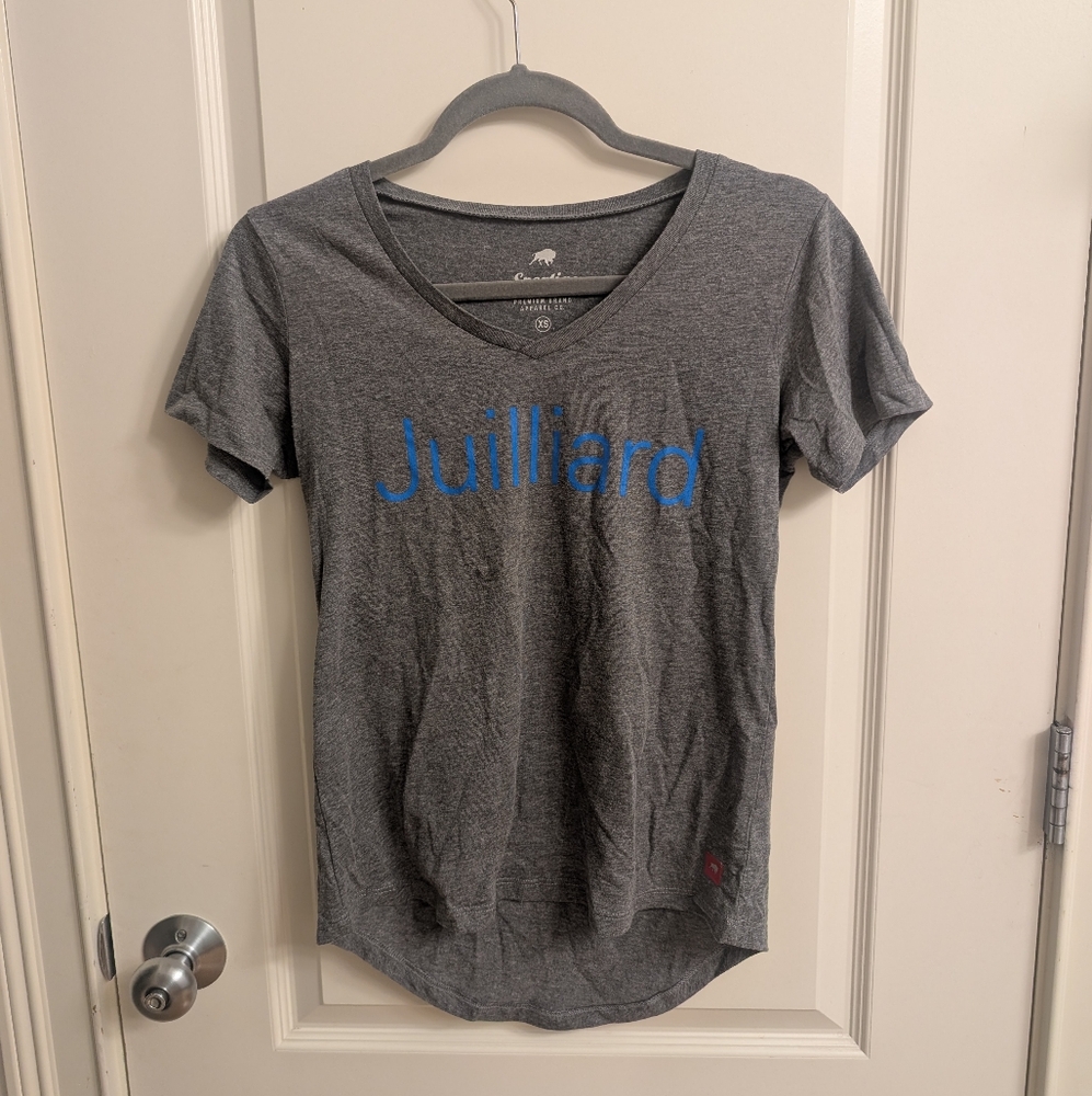 Women's Gray Julliard V-Neck T-Shirt